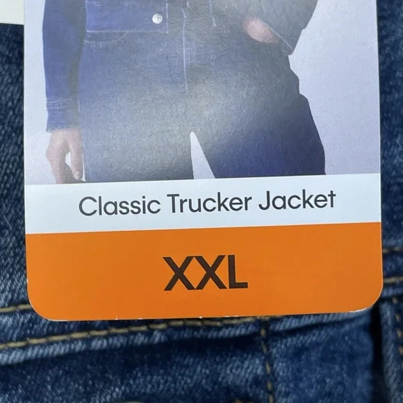 Calvin Klein New Women's Jacket Size XXL Blue Trucker Jacket a1988 - Picture 5 of 8